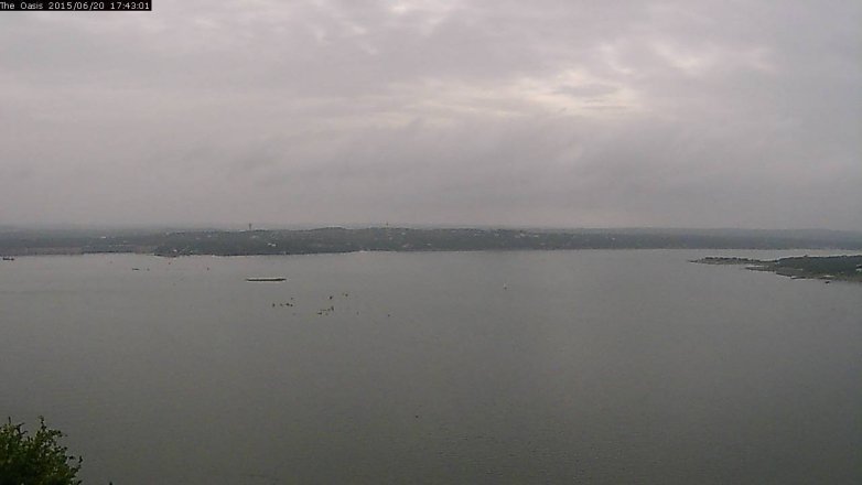 Lake Travis webcam, June 20, 2015 4:50 PM CT