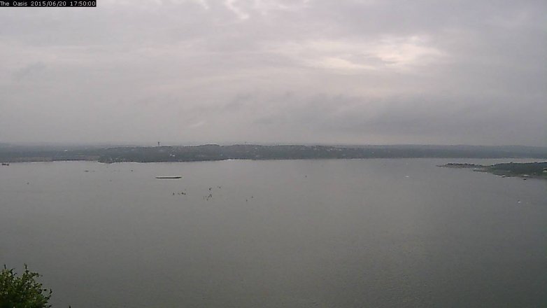 Lake Travis webcam, June 20, 2015 4:55 PM CT