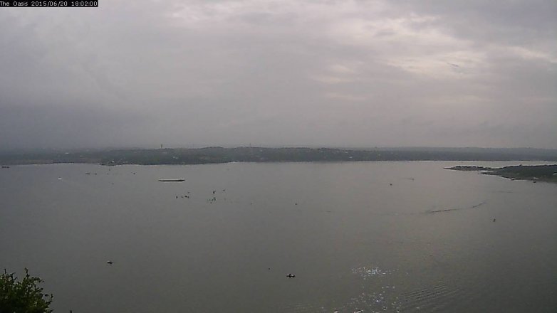 Lake Travis webcam, June 20, 2015 5:10 PM CT