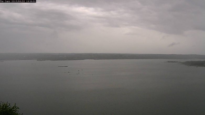Lake Travis webcam, June 20, 2015 5:45 PM CT
