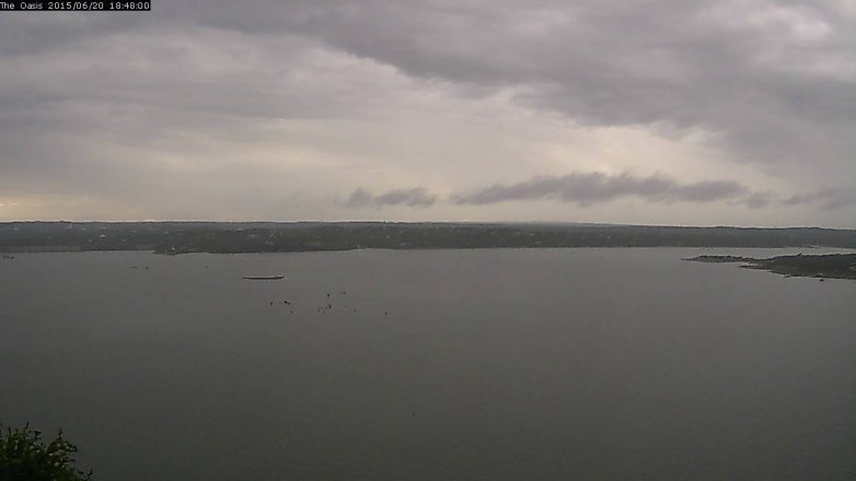 Lake Travis webcam, June 20, 2015 5:55 PM CT