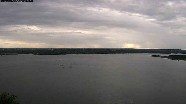 Lake Travis webcam, June 20, 2015 6:10 PM CT