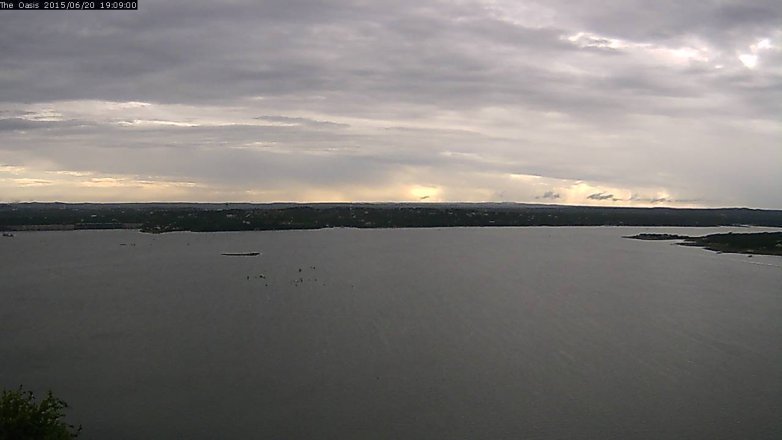 Lake Travis webcam, June 20, 2015 6:15 PM CT