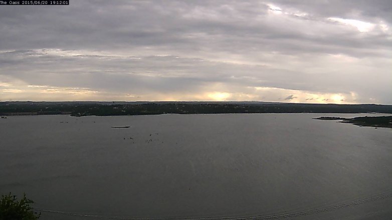 Lake Travis webcam, June 20, 2015 6:20 PM CT