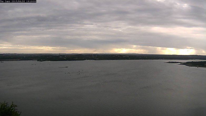Lake Travis webcam, June 20, 2015 6:25 PM CT