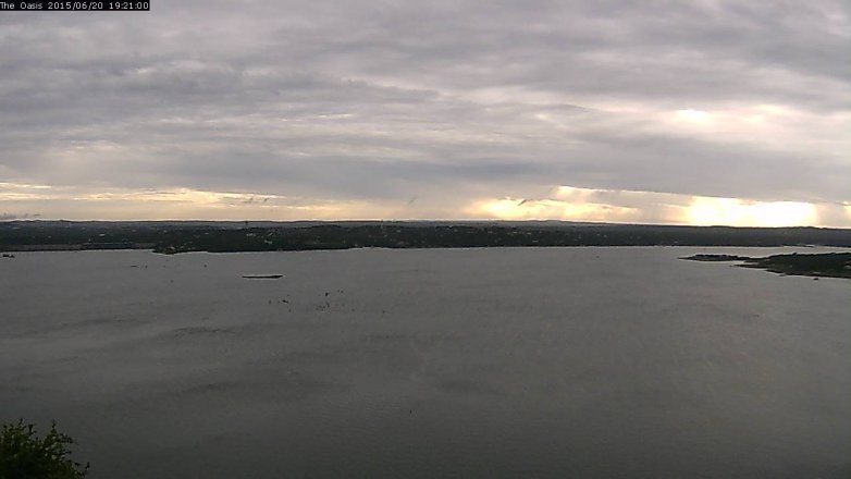 Lake Travis webcam, June 20, 2015 6:30 PM CT