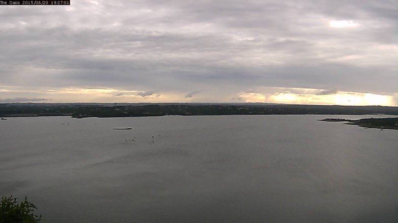 Lake Travis webcam, June 20, 2015 6:35 PM CT