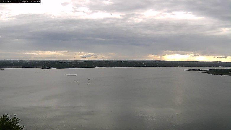 Lake Travis webcam, June 20, 2015 6:40 PM CT