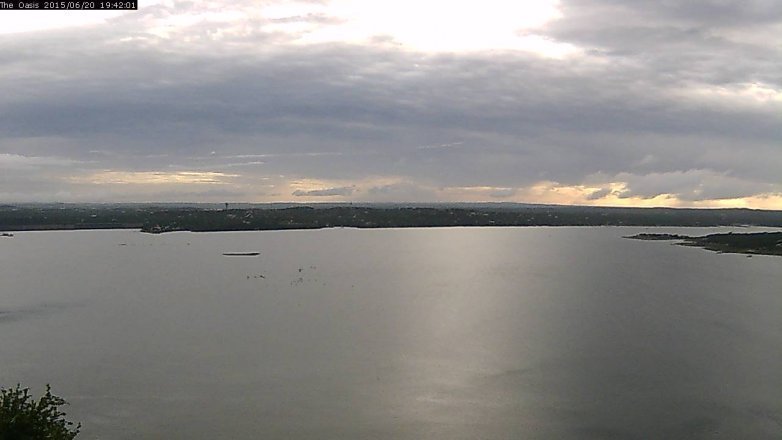 Lake Travis webcam, June 20, 2015 6:50 PM CT