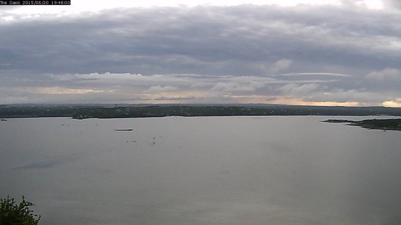 Lake Travis webcam, June 20, 2015 6:55 PM CT