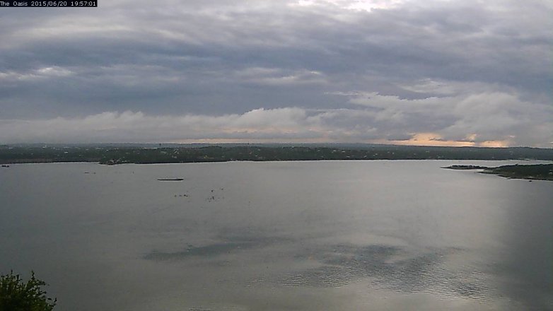 Lake Travis webcam, June 20, 2015 7:05 PM CT
