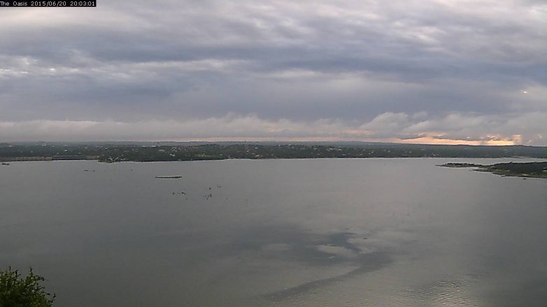 Lake Travis webcam, June 20, 2015 7:10 PM CT