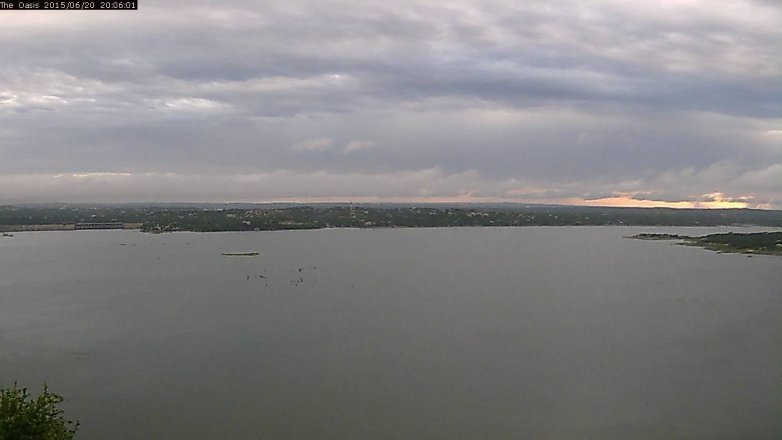 Lake Travis webcam, June 20, 2015 7:15 PM CT