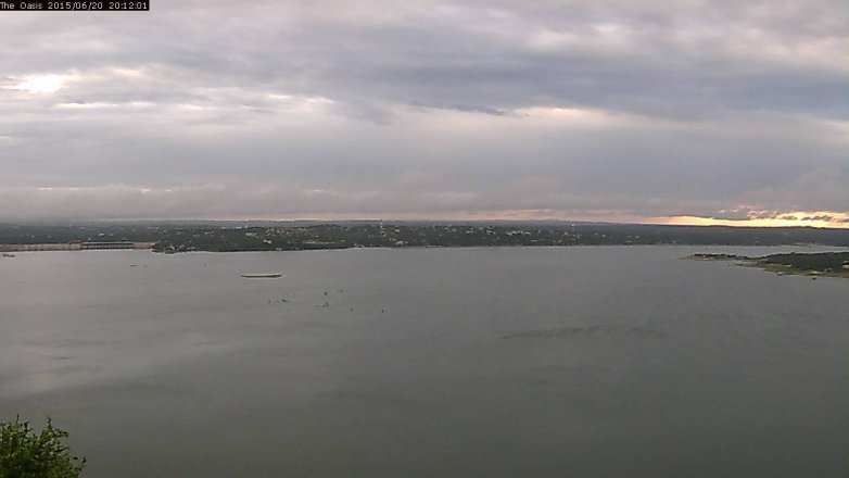 Lake Travis webcam, June 20, 2015 7:20 PM CT