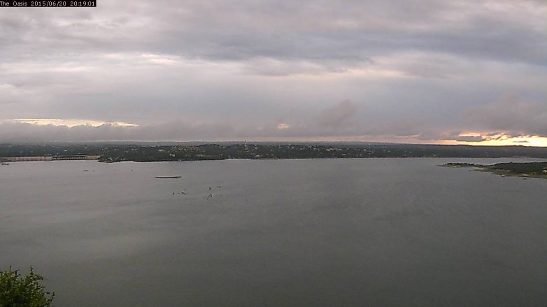 Lake Travis webcam, June 20, 2015 7:25 PM CT