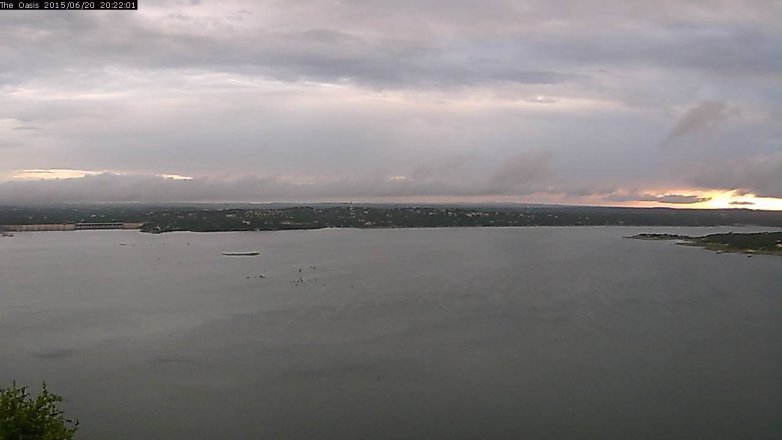 Lake Travis webcam, June 20, 2015 7:30 PM CT