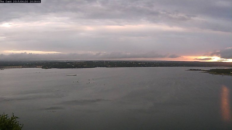Lake Travis webcam, June 20, 2015 7:35 PM CT