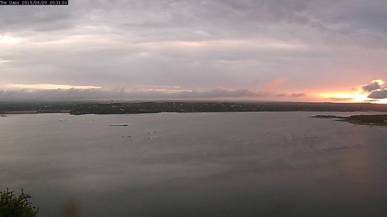 Lake Travis webcam, June 20, 2015 7:40 PM CT