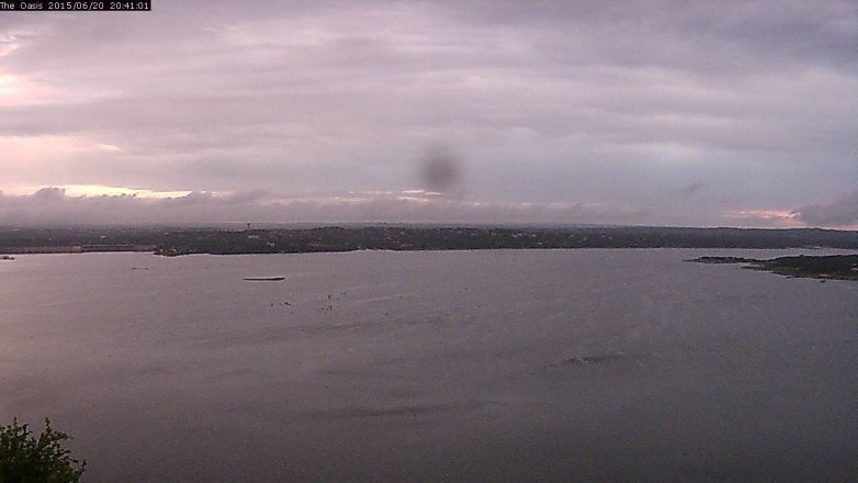 Lake Travis webcam, June 20, 2015 7:45 PM CT