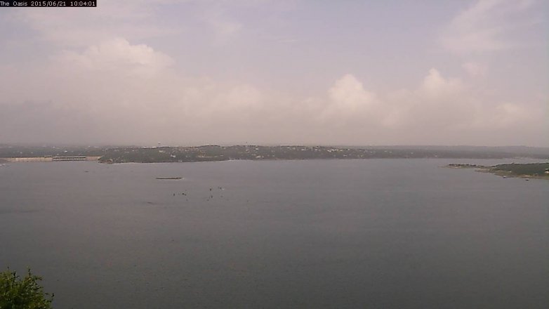 Lake Travis webcam, June 21, 2015 9:10 AM CT
