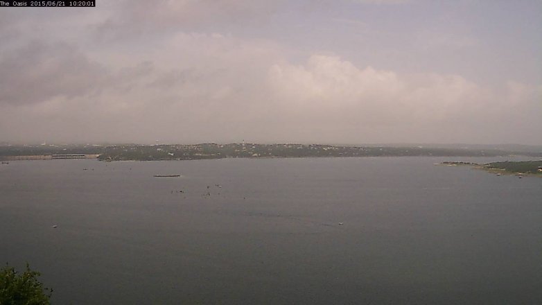 Lake Travis webcam, June 21, 2015 9:25 AM CT