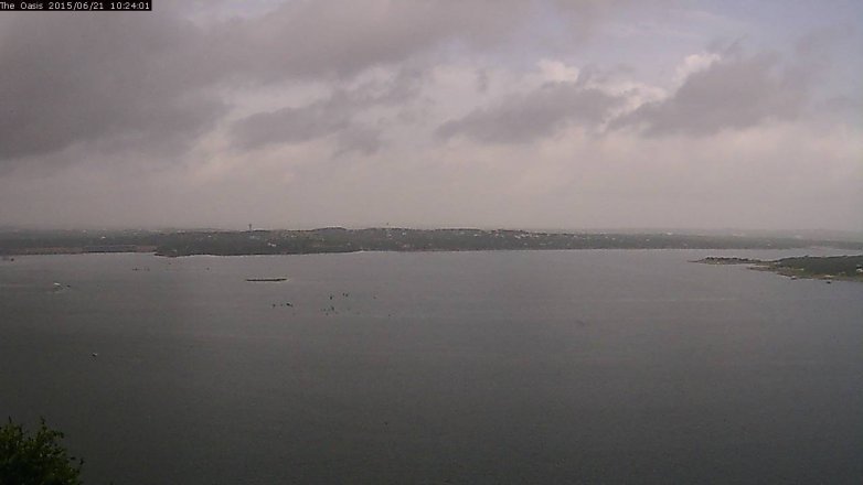 Lake Travis webcam, June 21, 2015 9:30 AM CT