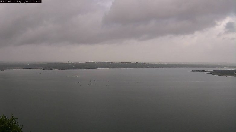 Lake Travis webcam, June 21, 2015 9:35 AM CT