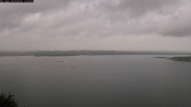 Lake Travis webcam, June 21, 2015 9:40 AM CT