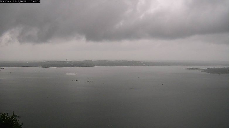Lake Travis webcam, June 21, 2015 9:50 AM CT