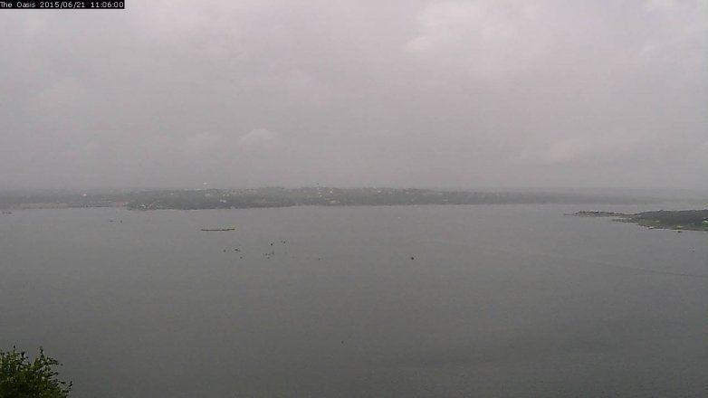 Lake Travis webcam, June 21, 2015 10:10 AM CT