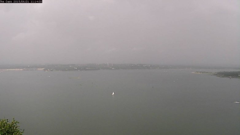 Lake Travis webcam, June 21, 2015 10:20 AM CT