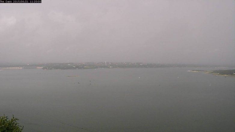 Lake Travis webcam, June 21, 2015 10:25 AM CT