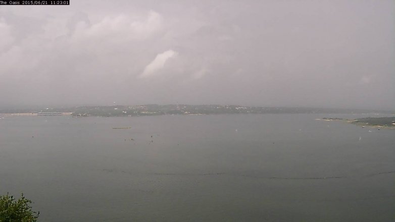 Lake Travis webcam, June 21, 2015 10:30 AM CT