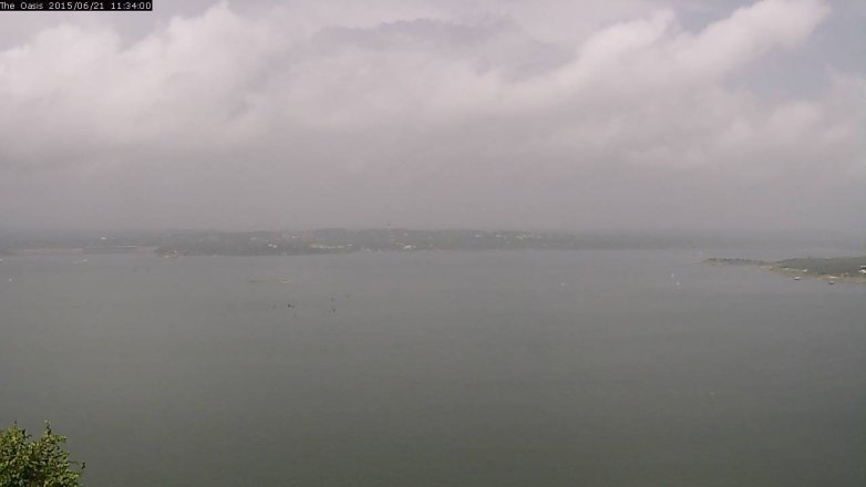 Lake Travis webcam, June 21, 2015 10:40 AM CT