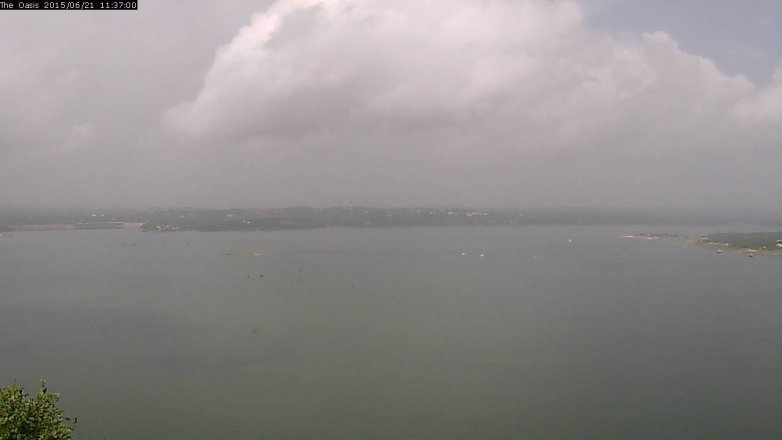 Lake Travis webcam, June 21, 2015 10:45 AM CT