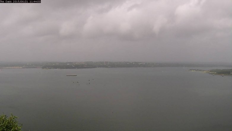 Lake Travis webcam, June 21, 2015 10:50 AM CT