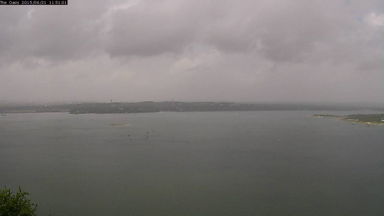 Lake Travis webcam, June 21, 2015 11:00 AM CT