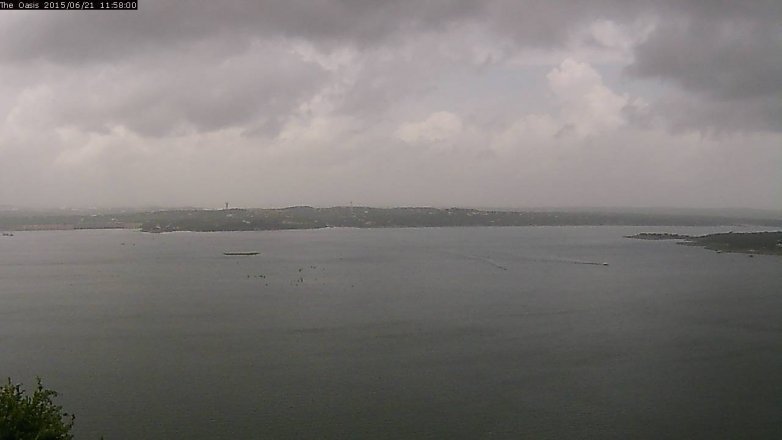 Lake Travis webcam, June 21, 2015 11:05 AM CT
