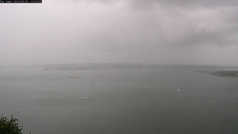 Lake Travis webcam, June 21, 2015 11:30 AM CT