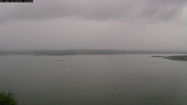 Lake Travis webcam, June 21, 2015 12:35 PM CT