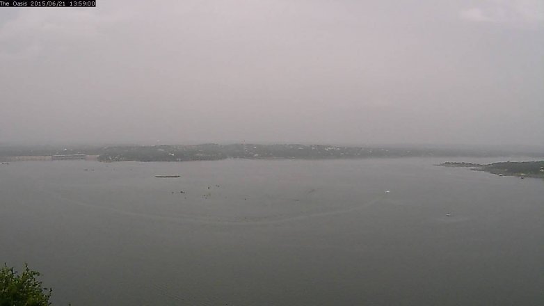 Lake Travis webcam, June 21, 2015 1:05 PM CT
