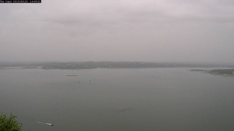 Lake Travis webcam, June 21, 2015 1:10 PM CT