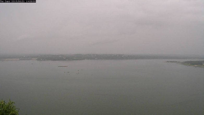 Lake Travis webcam, June 21, 2015 1:15 PM CT