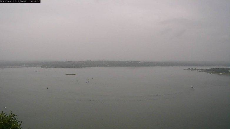 Lake Travis webcam, June 21, 2015 1:35 PM CT