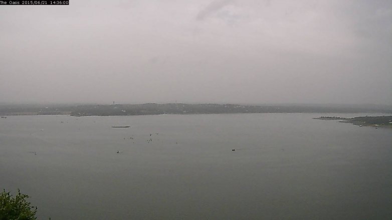 Lake Travis webcam, June 21, 2015 1:40 PM CT