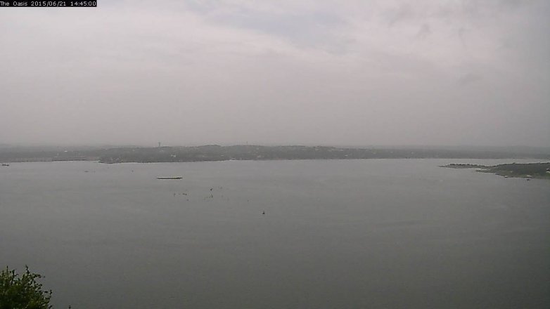 Lake Travis webcam, June 21, 2015 1:50 PM CT