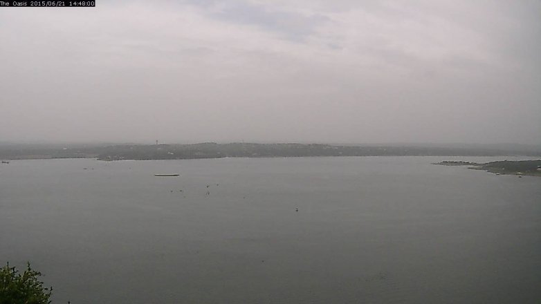 Lake Travis webcam, June 21, 2015 1:55 PM CT