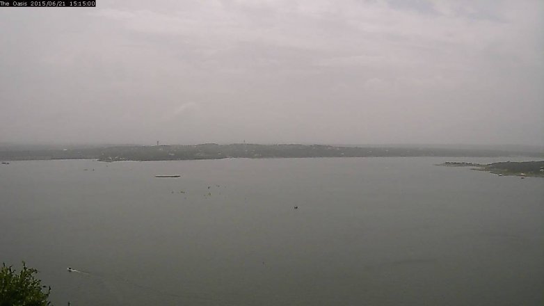 Lake Travis webcam, June 21, 2015 2:20 PM CT