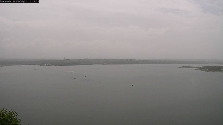 Lake Travis webcam, June 21, 2015 2:35 PM CT