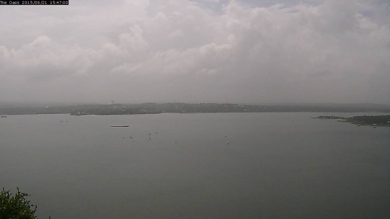 Lake Travis webcam, June 21, 2015 2:55 PM CT